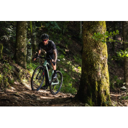 Vélo Gravel électrique Moustache Dimanche 29.3 2020 sous-bois