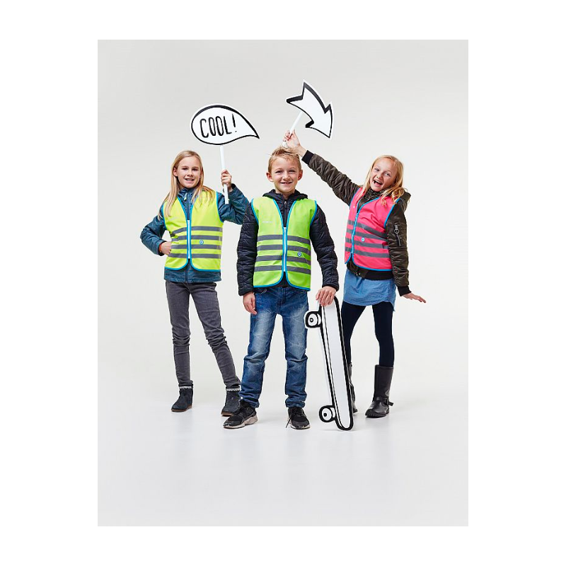 WOWOW  Gilet de sécurité Fun Jacket pour enfants - MADE VISIBLE® by TCS