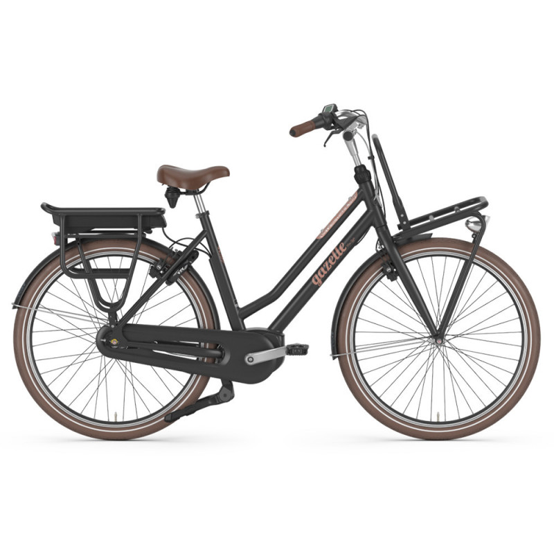 Vélo de ville électrique Gazelle Miss Grace C7 HMB noir