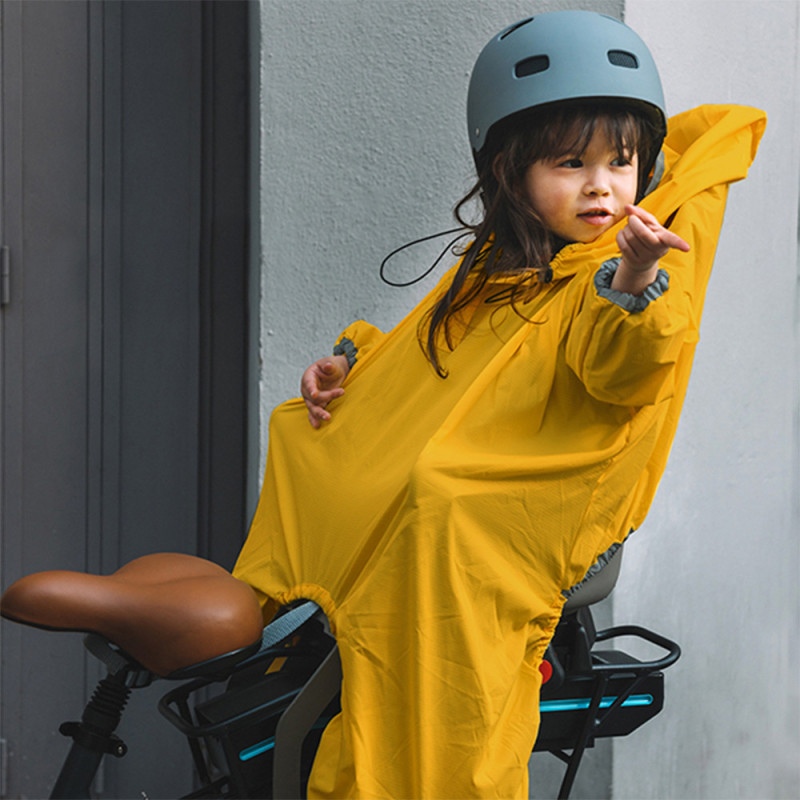 Cape de pluie enfant imperméable Rainette jaune