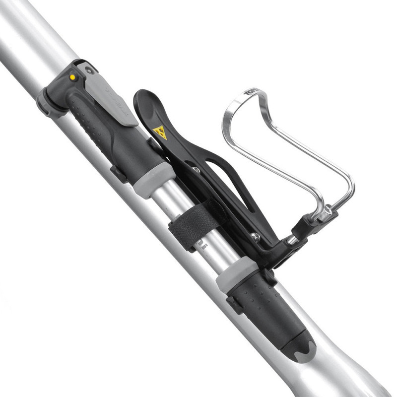 Pompe à main vélo Topeak Mini Dual support cadre