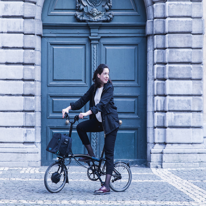 Vélo pliant électrique Brompton Electric 6 vitesses - Configuration Cyclable
