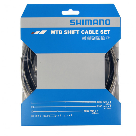 Kit câblerie transmission VTT Shimano