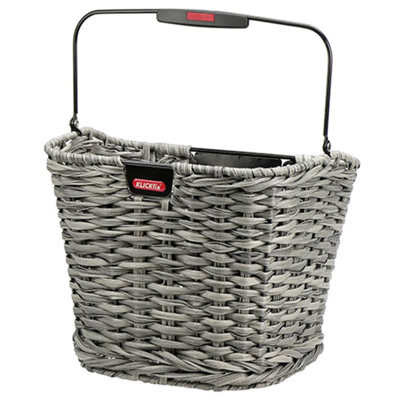 Panier vélo avant KlickFix Structura roseau gris