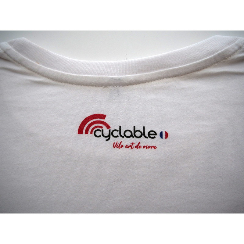 T-Shirt Cyclable plan métro en coton bio