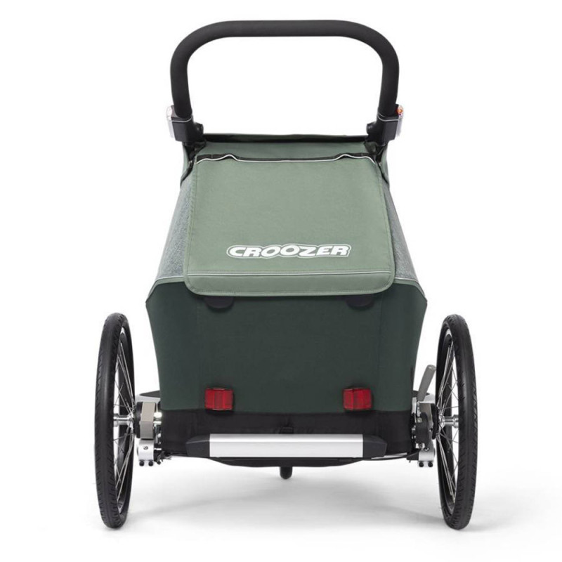 Remorque vélo enfant Croozer Kid Vaaya vert arrière