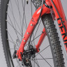 Vélo Gravel Genesis Croix de Fer 20 rouge roue avant