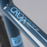 Vélo Gravel Genesis Croix de Fer 20 bleu top-tube