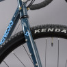 Vélo Gravel Genesis Croix de Fer 20 bleu pneu Kenda