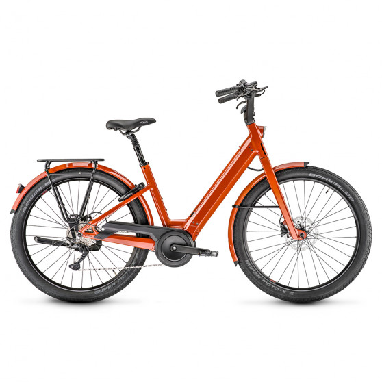 Vélo de ville électrique Moustache Lundi 27.1 orange