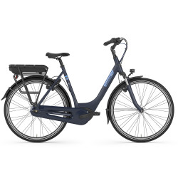 Vélo de ville électrique Gazelle Paris C7 HMB bleu