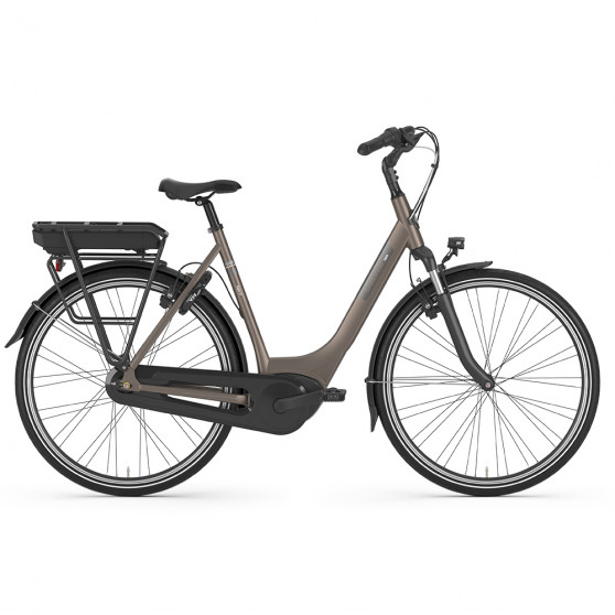 Vélo de ville électrique Gazelle Paris C7 HMB gris