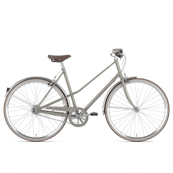 Vélo de ville Gazelle Van Stael gris trapèze