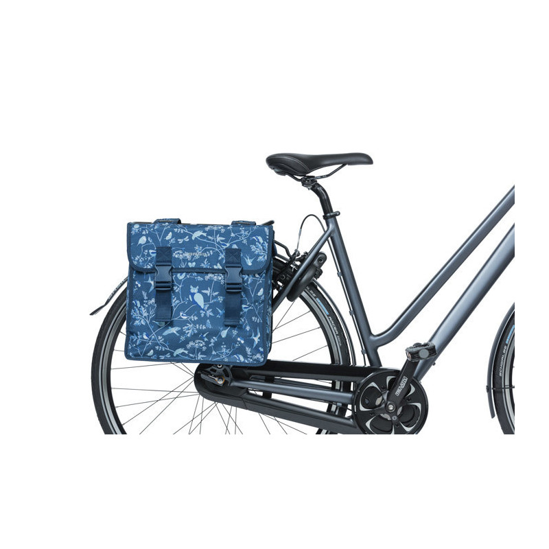 Paire de sacoches vélo ville Basil Wanderlust 2 x 17,5 L Noir