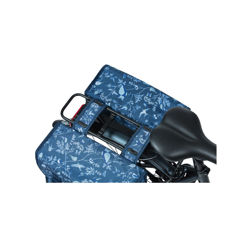 Paire de sacoches vélo ville Basil Wanderlust 2 x 17,5 L Noir