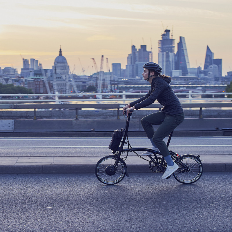 Vélo pliant électrique Brompton Electric 6 vitesses - Configuration Cyclable