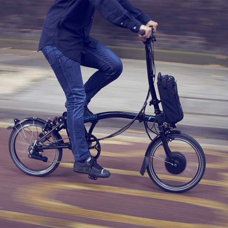 Vélo pliant électrique Brompton Electric 6 vitesses - Configuration Cyclable