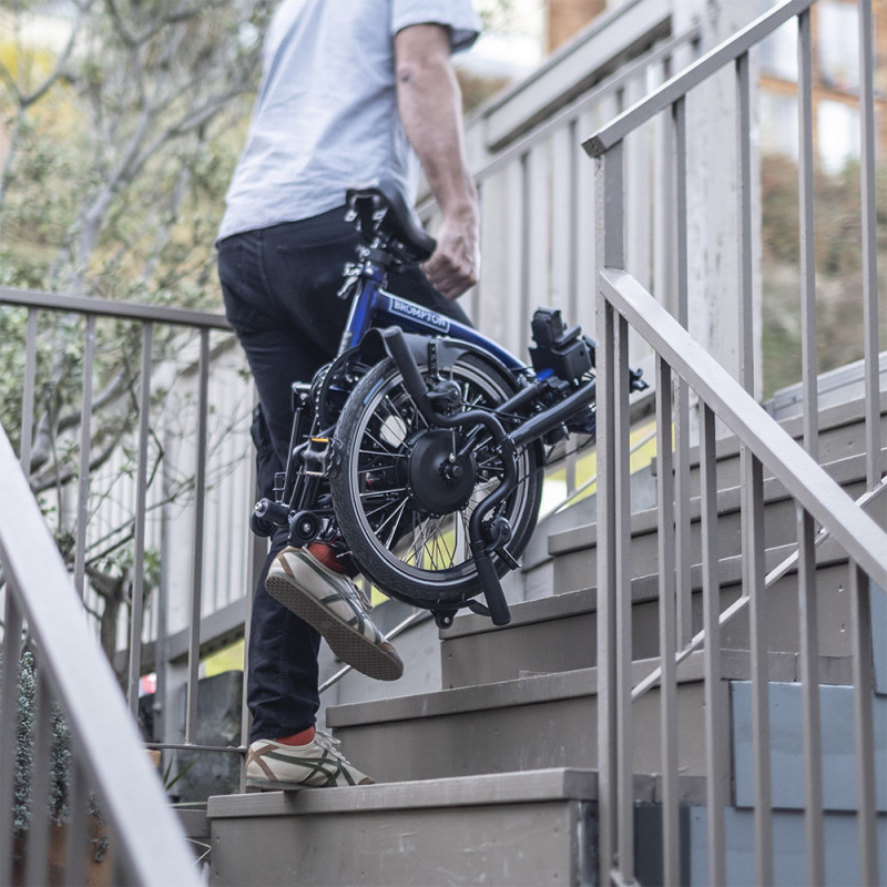 Vélo pliant électrique Brompton Electric 6 vitesses - Configuration Cyclable