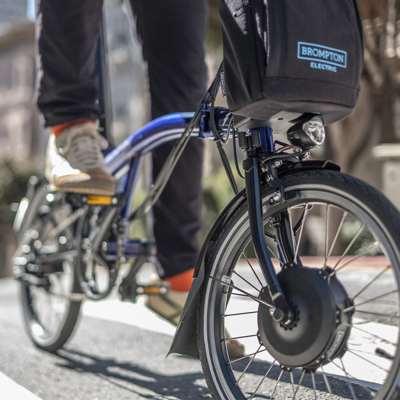 Vélo pliant électrique Brompton Electric 6 vitesses - Configuration Cyclable