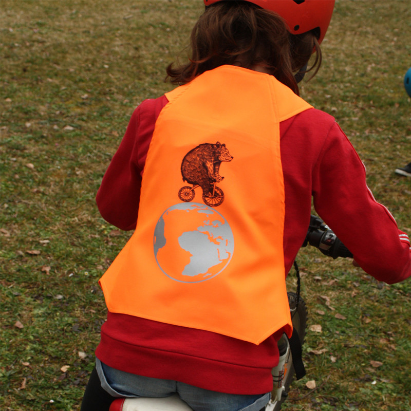 gilet orange velo