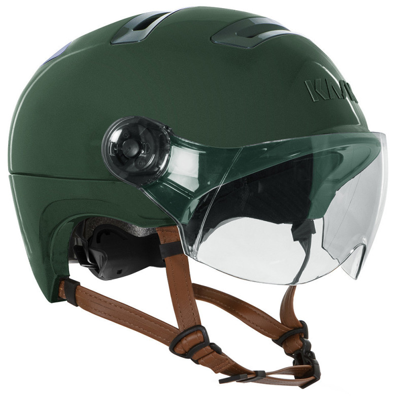 Casque de vélo urbain avec visière Kask Urban R metal green