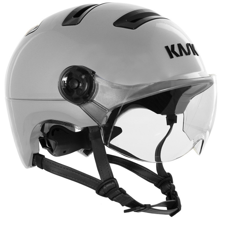 Casque de vélo urbain avec visière Kask Urban R Argento