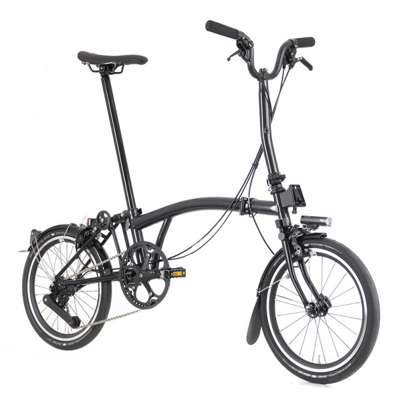 Vélo pliant Brompton P Line Urban noir guidon medium (4 vitesses)