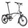 Vélo pliant Brompton P Line Urban gris guidon bas (4 vitesses)