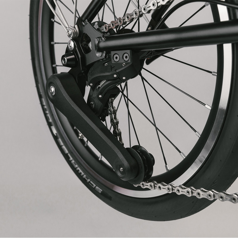 Vélo pliant Brompton P Line Urban noir guidon haut (4 vitesses)