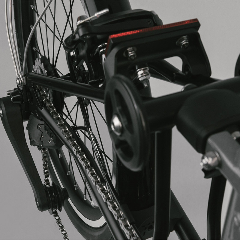 Vélo pliant Brompton P Line Urban noir guidon haut (4 vitesses)