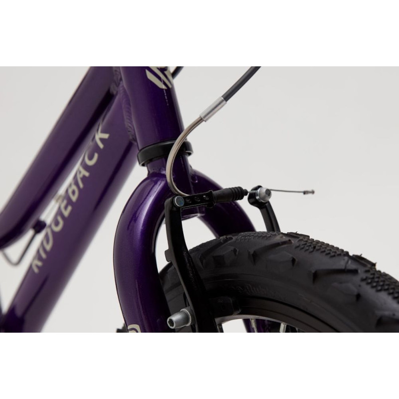 Vélo enfant 16" Ridgeback Melody (3-6 ans) violet vue latérale