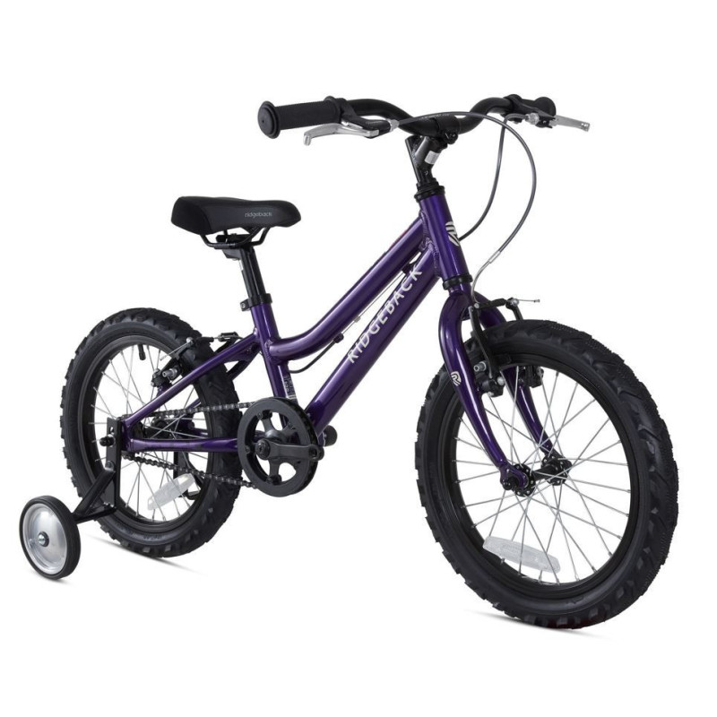 Vélo enfant 16" Ridgeback Melody (3-6 ans) violet vue latérale