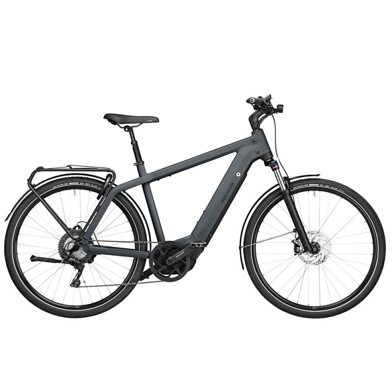 VTC électrique Riese & Müller Charger 3 Touring gris diamant