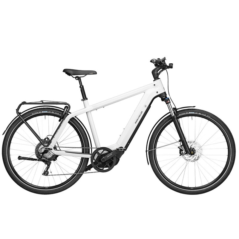 VTC électrique Riese & Müller Charger 3 Touring blanc diamant
