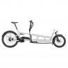 Vélo cargo électrique Riese & Müller Load 75 Rohloff blanc