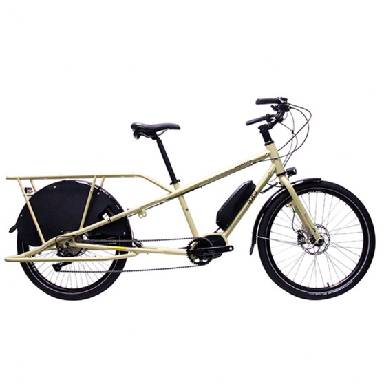 Vélo cargo électrique Yuba Electric Mundo Shimano EP8 beige