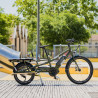 Vélo cargo électrique Yuba Spicy Curry Dual Battery béquille double