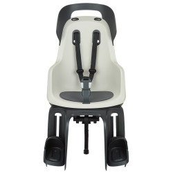 Porte-bébé vélo sur porte-bagages Bobike GO MIK HD gris clair