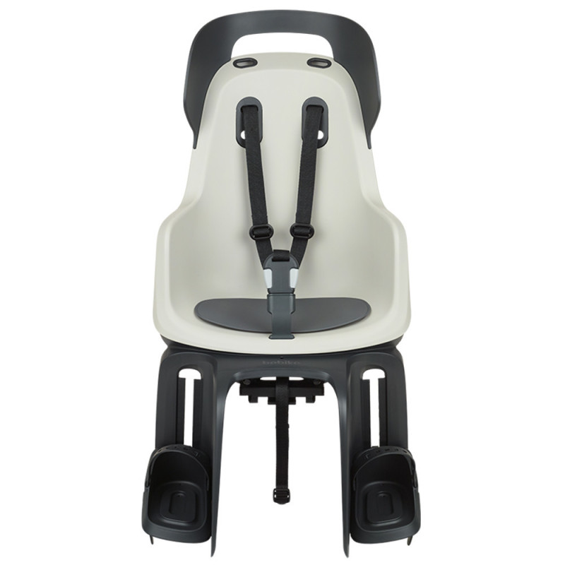 Porte-bébé vélo sur porte-bagages Bobike GO MIK HD gris clair