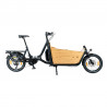 Vélo cargo électrique Yuba Supercargo CL noir avec Bamboo Box