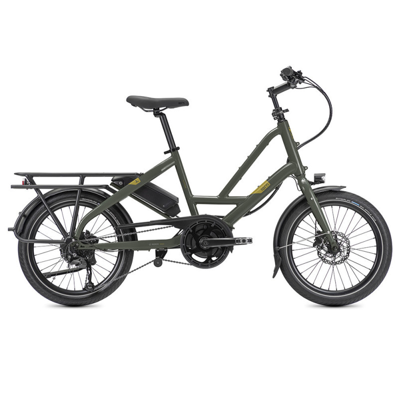 Vélo cargo électrique Tern Quick Haul P9 olive