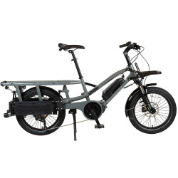 Vélo cargo électrique Yuba Fastrack gris