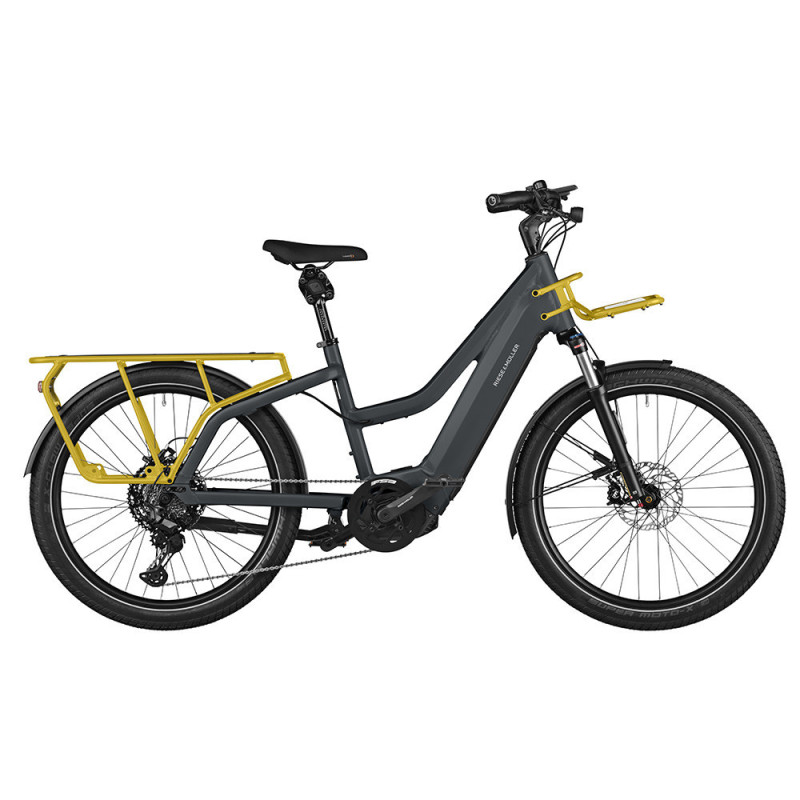 Riese & Müller Multicharger GT 750 gris/jaune trapèze Deore XT