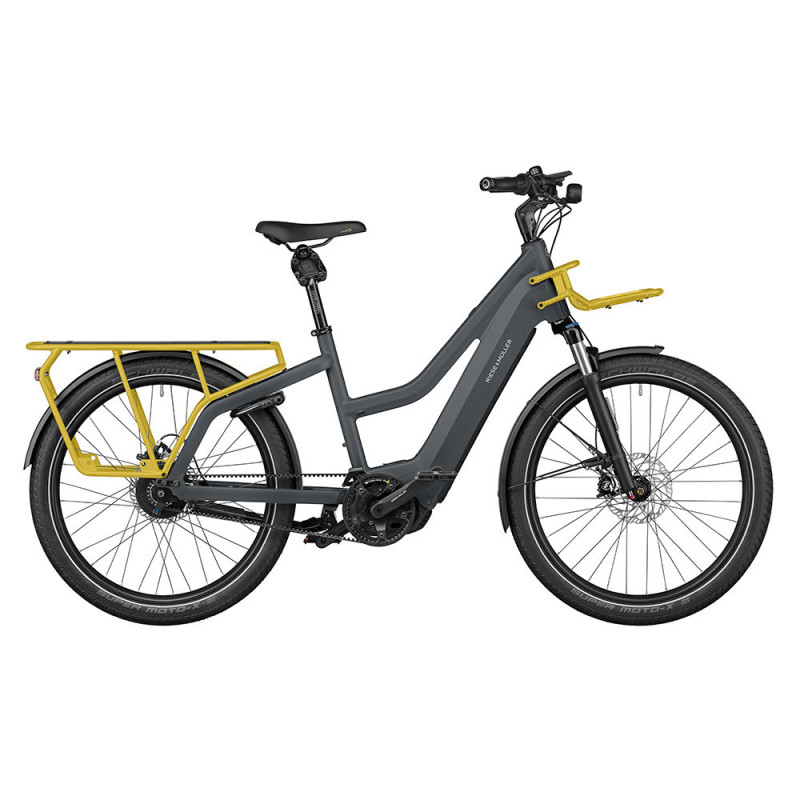 Riese & Müller Multicharger GT 750 gris/jaune trapèze Enviolo 380