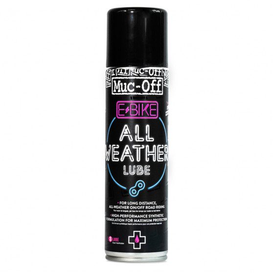 Lubrifiant chaîne VAE toutes conditions Muc-Off eBike All-Weather Lube (250 ml)