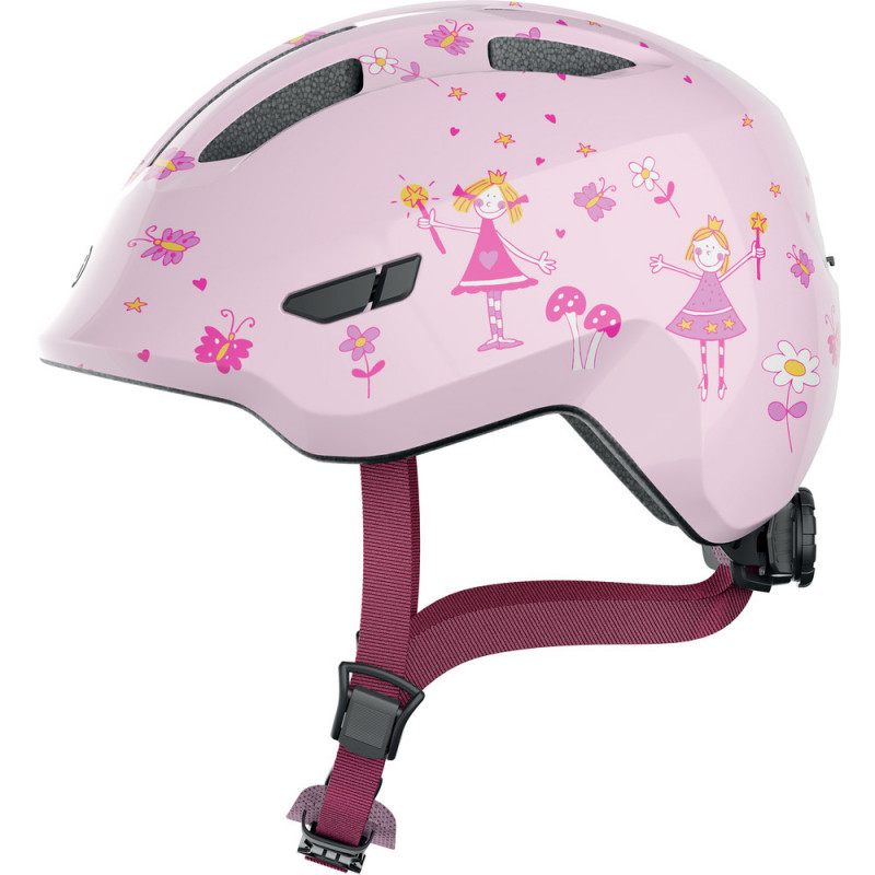 Casque vélo enfant Abus Smiley 2.0 Pink Butterfly