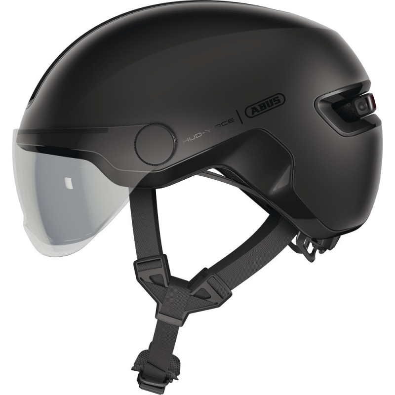 Casque vélo urbain avec visière Abus Hud-Y ACE Velvet Black 