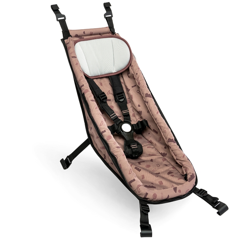 Hamac bébé pour remorque vélo enfant Croozer Kid rose
