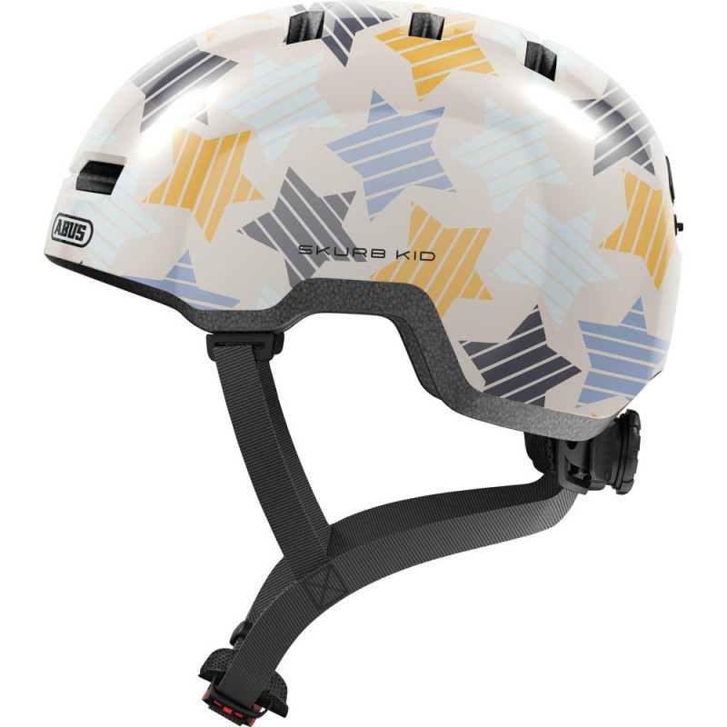Casque vélo enfant Abus Skurb Kid grey stars