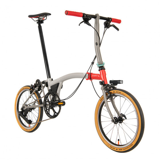 Vélo pliant Brompton X CHPT3 pneus Schwalbe One